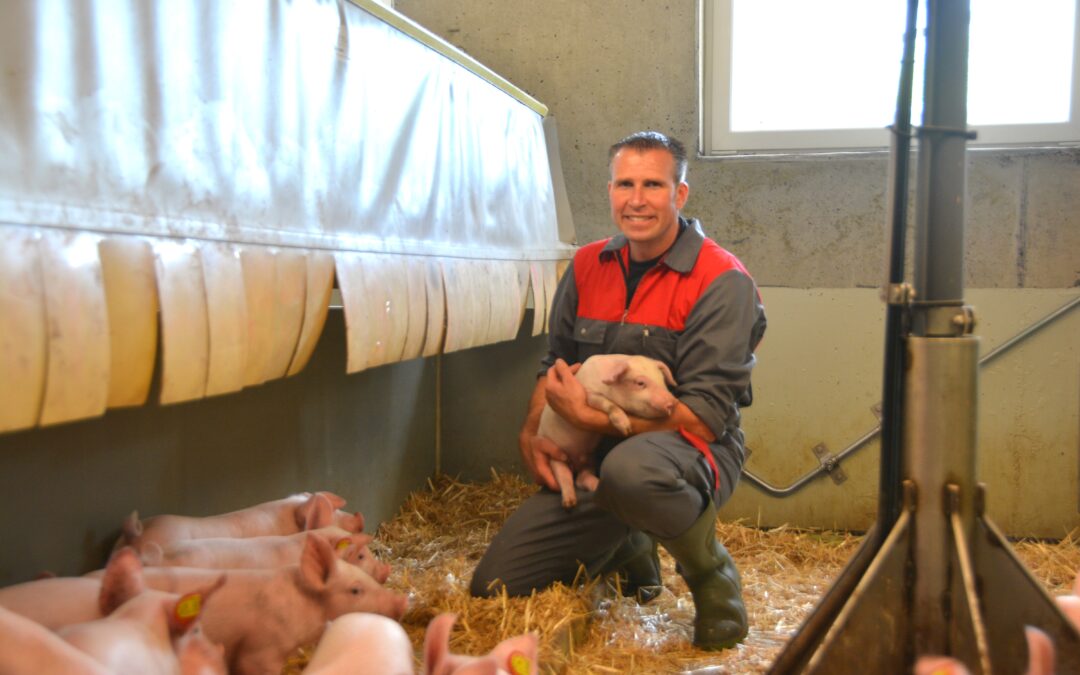 Peter Anderhub, Profera-Schweinezüchter und Verwaltungsrat, im Finale beim Ceres Award